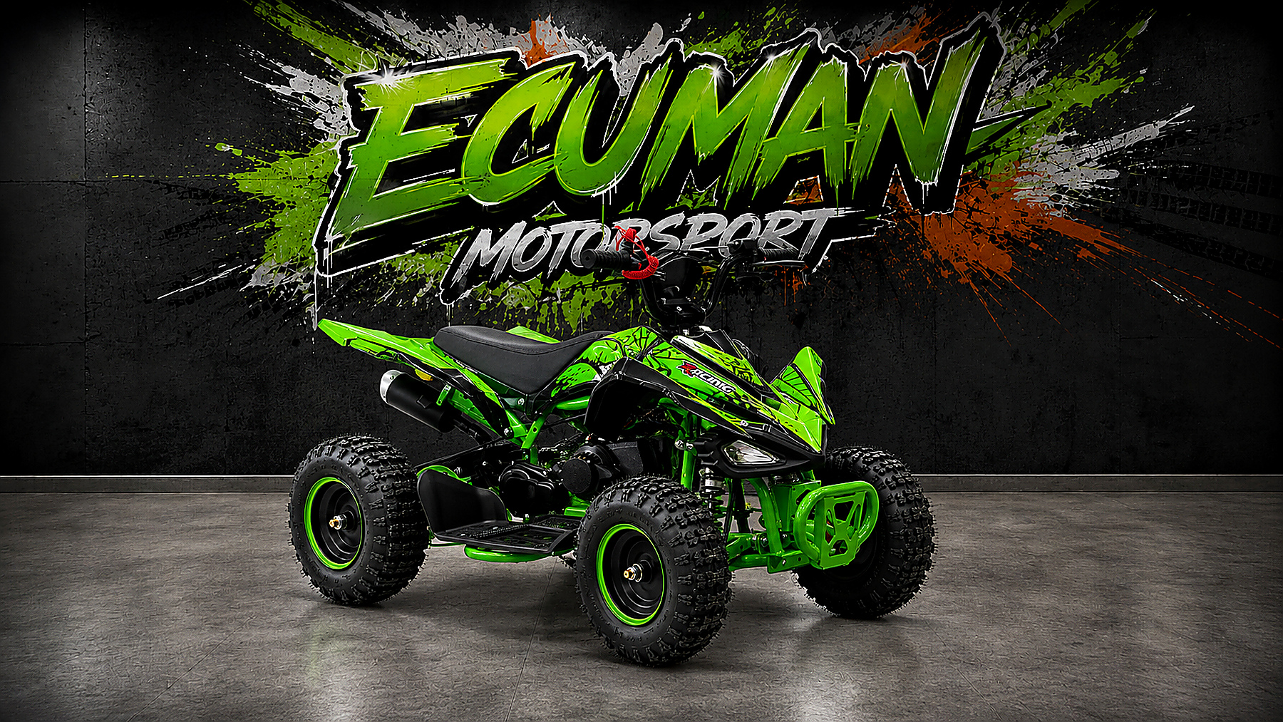 Yeşil Ecuman Motorsport 50cc çocuk ATV
