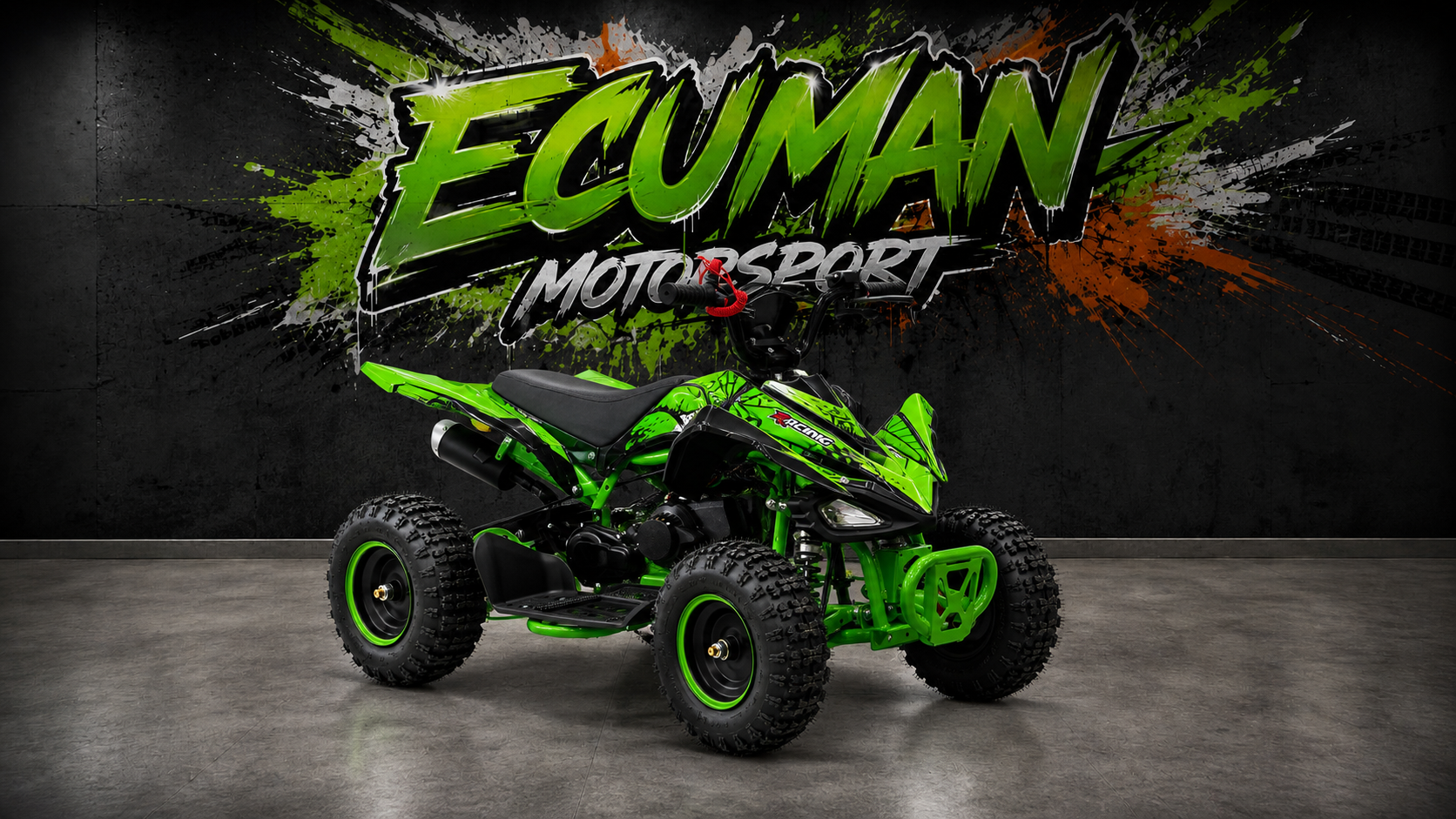 Yeşil Ecuman Motorsport 50cc çocuk ATV